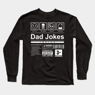 Dad Jokes Label Long Sleeve T-Shirt